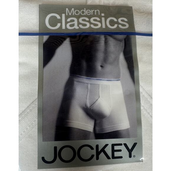 JOCKEY 2007 Modern Classics Boxer Briefs Size XL White 9824 Plush Back Waist 3Pr - Picture 7 of 7